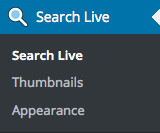 Search Live Menu