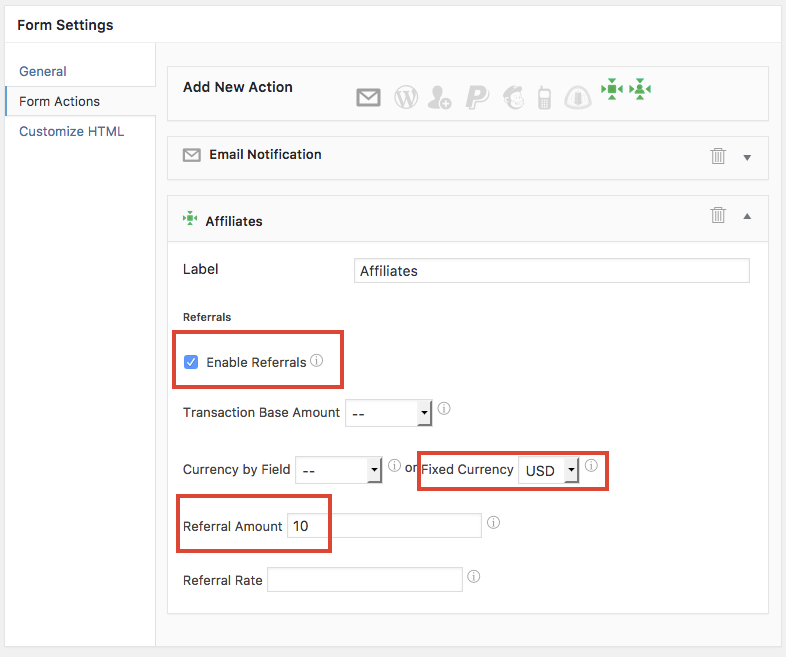 Form Referrals and Leads