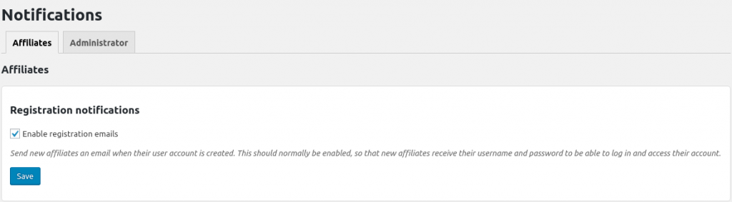 Notifications | Itthinx Documentation