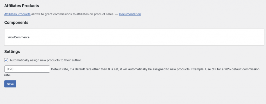 Affiliates Products | Itthinx Documentation